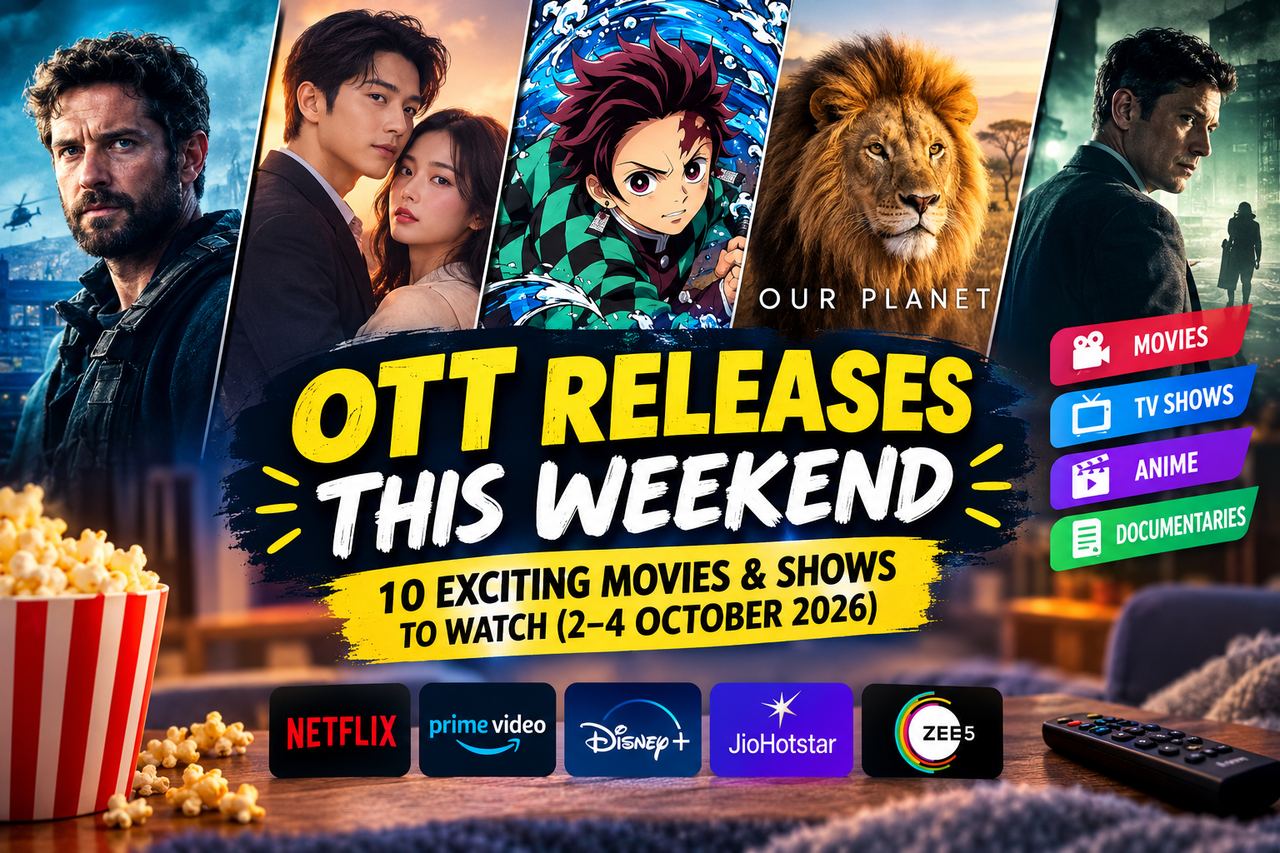 OTT releases this weekend: 10 exciting movies and shows to watch from October 2 to 4, 2026
