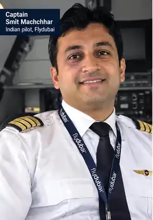 Captain Smit Machchhar, Indian Flydubai pilot of flight FZ1073